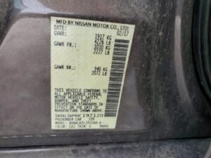 Sunroof Assembly Complete – 2017 Nissan Altima