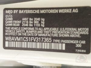 2015 BMW X1 xDrive28i – WBAVM1C51FV317365